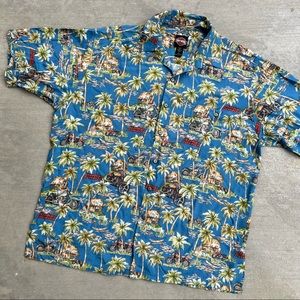 Harley Davidson Hawaiian Button Down Shirt